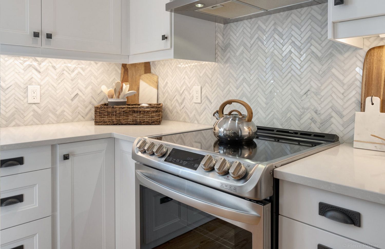Custom millwork and natural surfaces