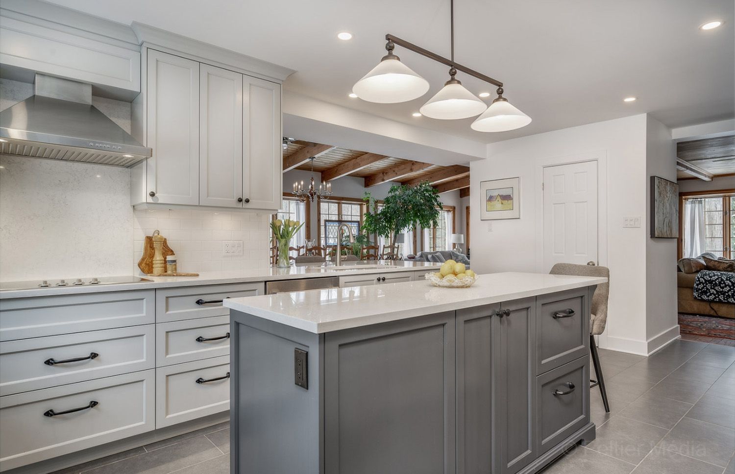 Custom cabinetry in natural wood